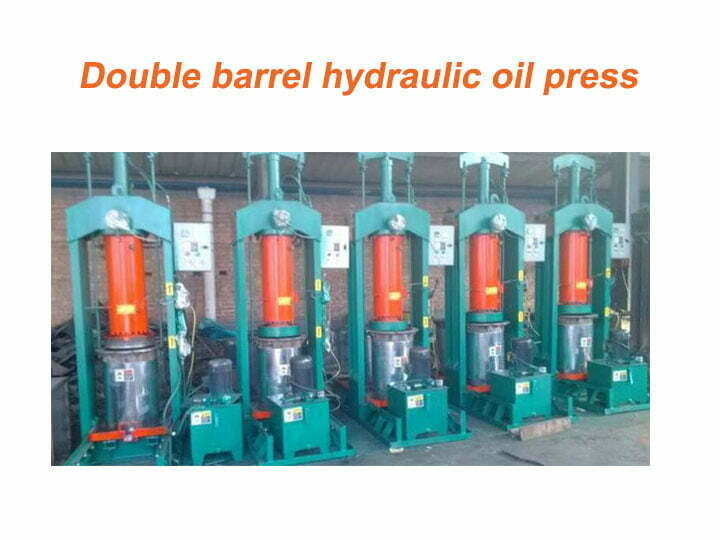 Presses à huile hydraulique à double baril
