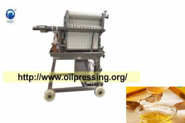 Edible oil plate filter