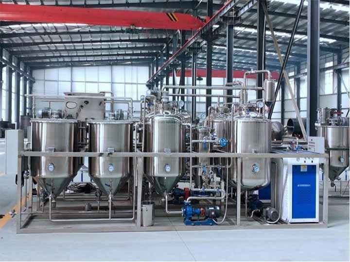 cooking oil refining machine