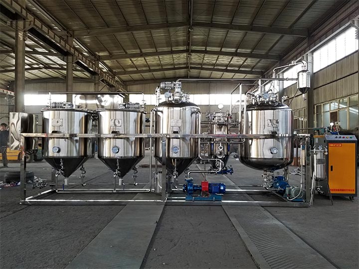 edible oil refinery machine