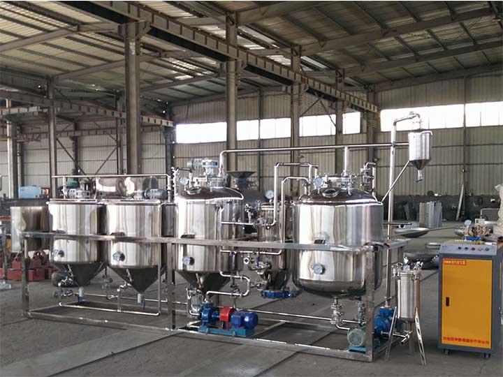 small scale palm oil refinery machine