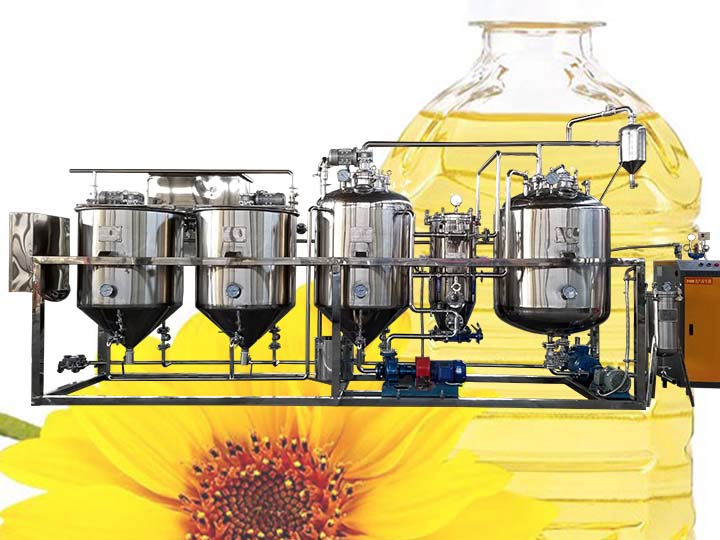 máquina de refinación de aceite de girasol 1