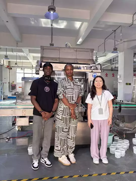 Tanzania visited filling production line